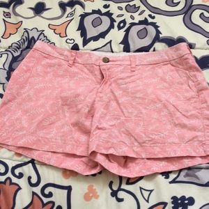Pink printed shorts